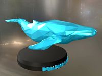 Poly Humpback Whale | 3D