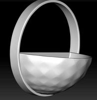 Circular Vase Wall - Vaso de parede circular Pack 1 | 3D