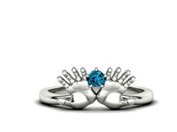 Baby Palms Ring Newborn Ring Birthstone 3dmodel  | 3D