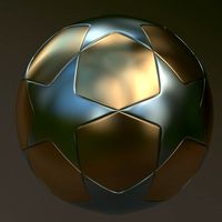 Ball with stars of gold and zinc