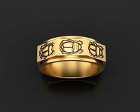 Scarab beetle ring | 3D