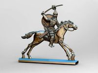 Polovtsian horseman with sword | 3D