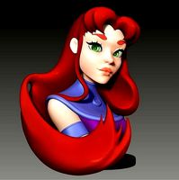 Bust Posed - Starfire | 3D