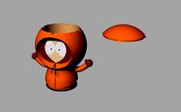 Cendrier Kenny  | 3D