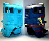 Soviet diesel locomotive TE3 wall decoration | 3D