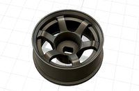 TE37 style 20mm Mini-Z wheels Offset 2-4mm 1to28 1to24 scale | 3D