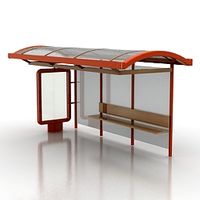 Bus stop 3D Model