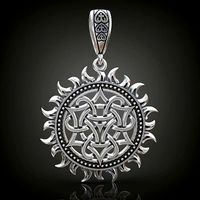 Pagan Pendant sun nordic symbol | 3D