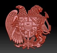 Armenian coat of arms | 3D