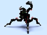 Cyberpunk Militech MT0D12 Flathead Spiderbot | 3D