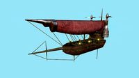 Steampunk Airship - Sci-Fi Aircraft 03 - Flying Ship