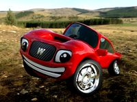 Wiggy Wash Car - Low poly PBR Materials