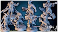 Dragonborn Miniatures set Supported- 3D Printable - | 3D