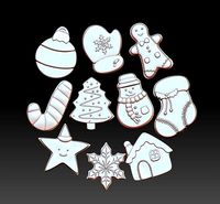 Christmas Cookies For Decor | 3D