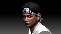 DANIEL LARUSSO HEAD -RALPH MACCHIO -PRINTABLE | 3D