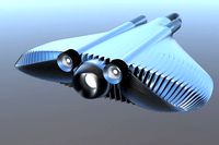 Spaceship Airplane Concept 3D
