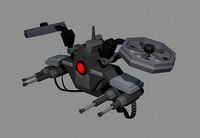 Scifi lowpoly Atack drone Duckling
