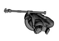 Miniature Elf Mage Crouching