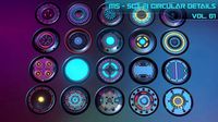 20 Scifi Circular Emission Decal Pack with BOUNCE light 2k RE