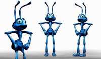 Disney Flik Character ZBrush ZTL Sculpt and Polypaint