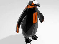 Polygonal Penguin Parametric | 3D
