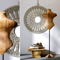 Decorative Set With Wall Hanging Macrame