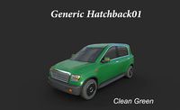 Generic Hatchback 01 Clean Green