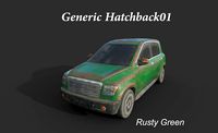 Generic Hatchback 01 Rusty Green