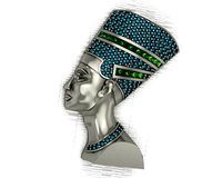 Pendant Nefertiti Pharaonic | 3D
