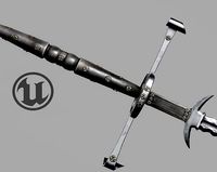 Flamberge two hand sword