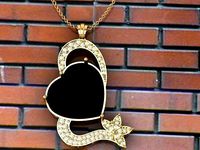Heart onyx pendant | 3D