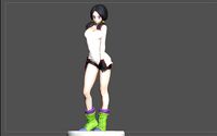 VIDEL DRAGONBALL CHARACTER ANIME STATUE MODEL GIRL | 3D