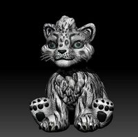 cat white tiger baby