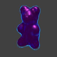 Force Field protected Gummy Bear