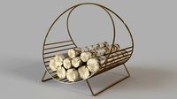 Chord Brass Log Holder