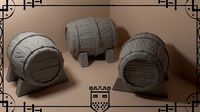 Medieval fantasy barrel 2 | 3D