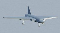Long range supersonic bomber Nu-22 | 3D