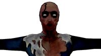 Zombi 3d lowpoly model ready