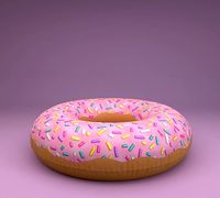 Donut Unisex Adult Swim Ring Inflatable
