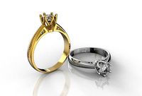 M1199007 engagement ring | 3D