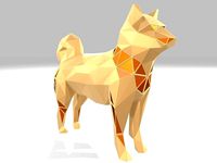 Polygonal Shiba Inu Parametric | 3D