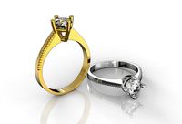M1199006 engagement ring | 3D