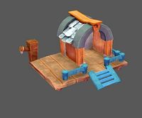building stylized tawe