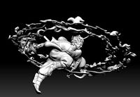 KIMETSUNOYAIBA - TANJIRO DIORAMA COMPLETED - READY TO PRINT | 3D