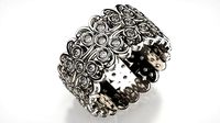 Wedding ring openwork | 3D