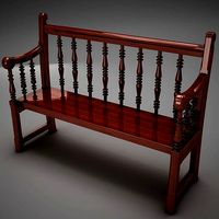 Classic Wood Bench