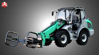 Loader KL80-8T with Wrapped Bale Handler - Front Loader