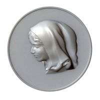 Maria Virgin Cameo Brooche 07 | 3D