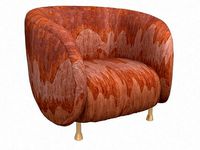 Lucien Chair CASCADIA SAFFRON by Kelly Wearstler