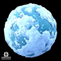 Melting Snow PBR Seamless textur